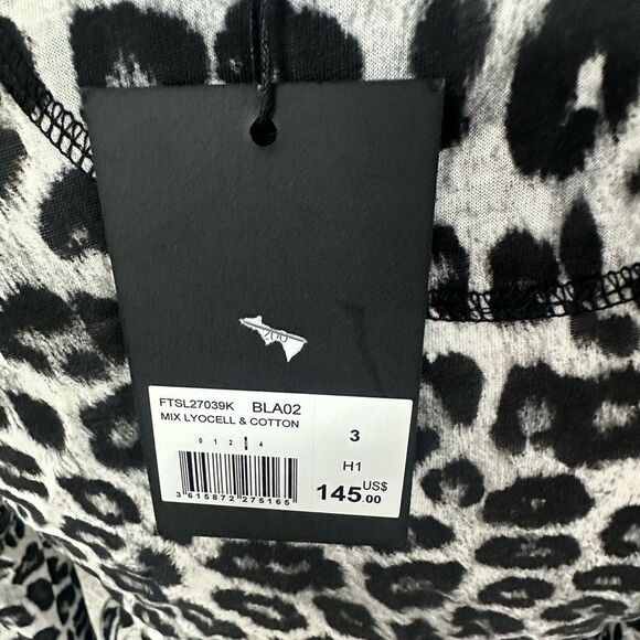 The Kooples Long Sleeve Leopard Print Tee - Picture 5 of 5